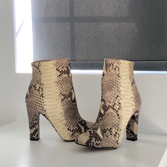 Zara Snake Skin Booties - Picture 4 of 4